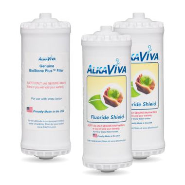 AlkaViva Vesta GL BioStone Plus & Fluoride Shield, Replacement Pack-Extreme Wellness Supply