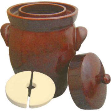 K&K Keramik German Made Gartopf F2, 16L (4.2 Gal) Fermenting Crock Pot-Extreme Wellness Supply