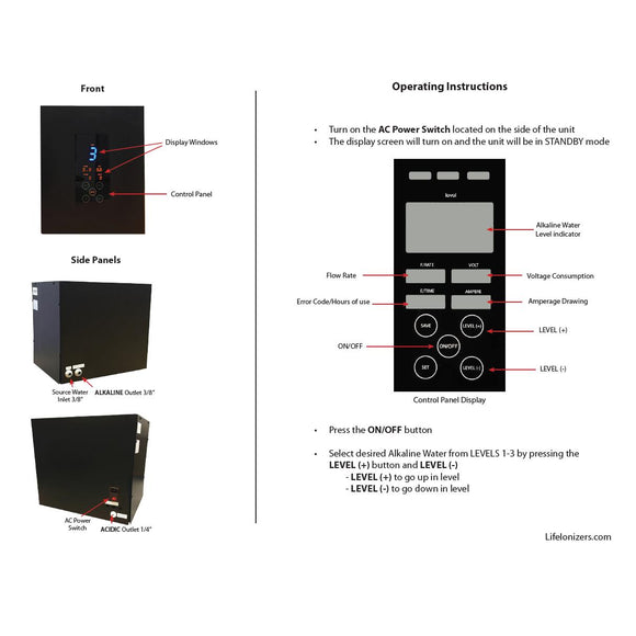 Life Ionizer LC-30 Commercial Water Ionizer-Extreme Wellness Supply