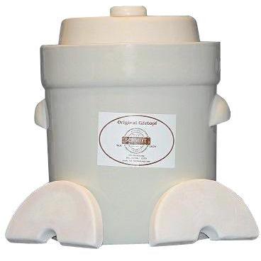 Nik Schmitt 10L (2.7 Gal) German Gartopf Fermenting Crock Pot ME3210W-Extreme Wellness Supply