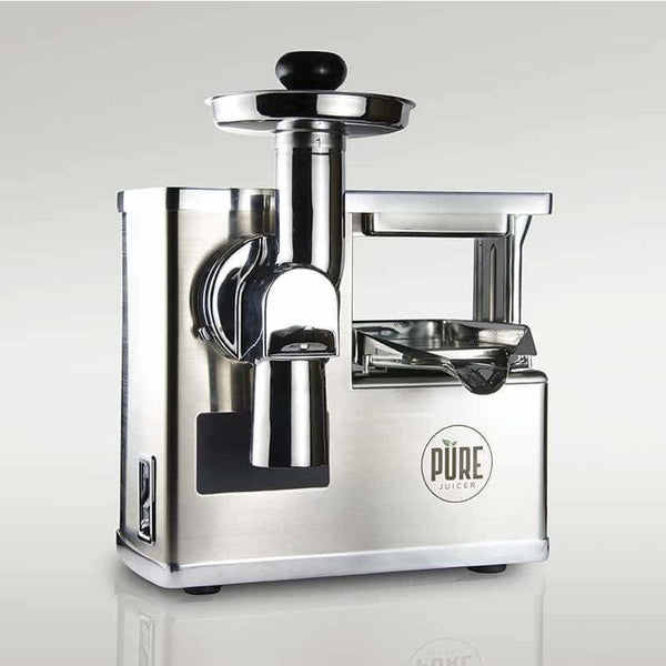 PURE Juicer Cold Press Juicer, All Stainless Steel Extreme
