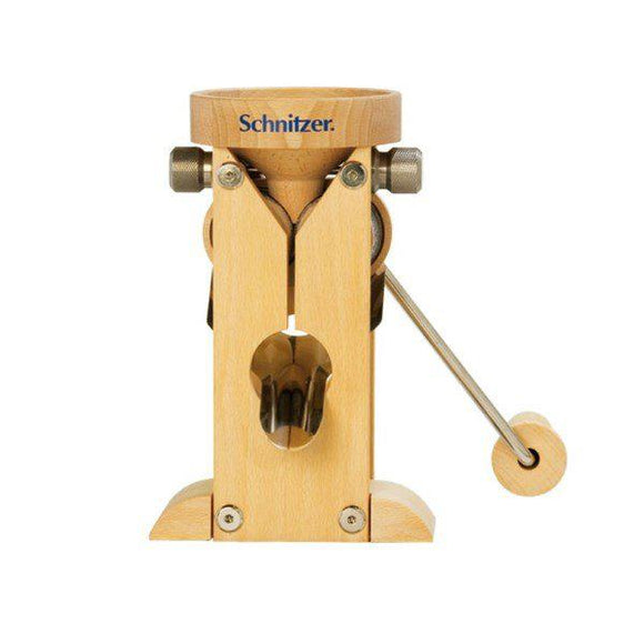 Schnitzer Campo Manual Flaker, Stainless Steel & Beechwood Housing-Extreme Wellness Supply