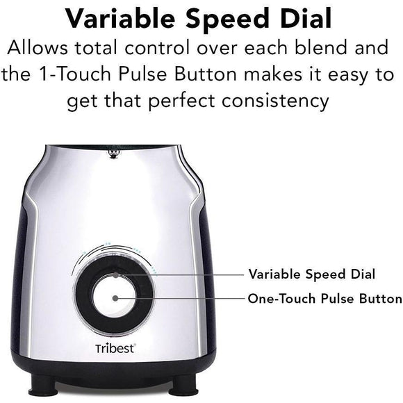 Tribest PBG-5001-A Glass Vacuum Blender, Personal Single-Serving Size-Extreme Wellness Supply