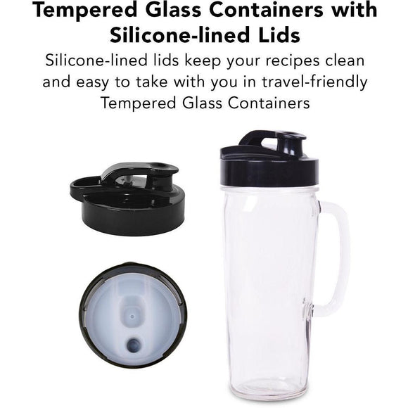 Tribest PBG-5001-A Glass Vacuum Blender, Personal Single-Serving Size-Extreme Wellness Supply
