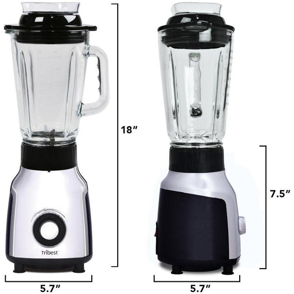 Tribest PBG-5001-A Glass Vacuum Blender, Personal Single-Serving Size-Extreme Wellness Supply