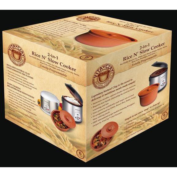 VitaClay Chef 2-in-1 Rice 'N Slow Cooker VF7700-Extreme Wellness Supply