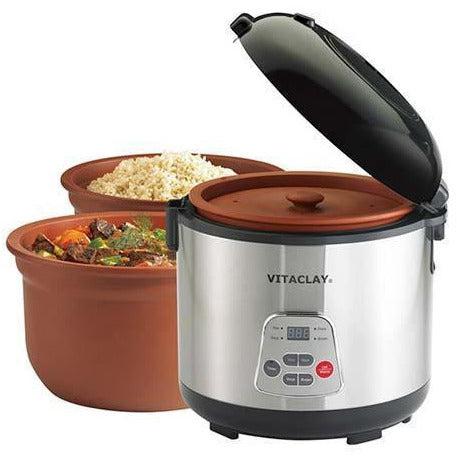 VitaClay Chef 2-in-1 Rice 'N Slow Cooker VF7700 - Extreme Wellness Supply