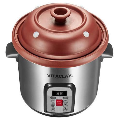 VitaClay Smart Organic Clay 6-Quart Multi-Crock 'N Stock Pot VM7800-5C -  Extreme Wellness Supply