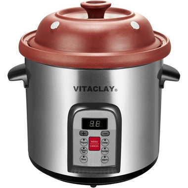 VitaClay Smart Organic Clay 6-Quart Multi-Crock 'N Stock Pot VM7800-5C-Extreme Wellness Supply