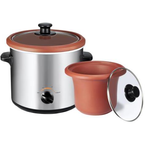 VitaClay VS7600-2C Organic 3-in-1 Slow Cooker and Yogurt Maker, 2-Qt-Extreme Wellness Supply