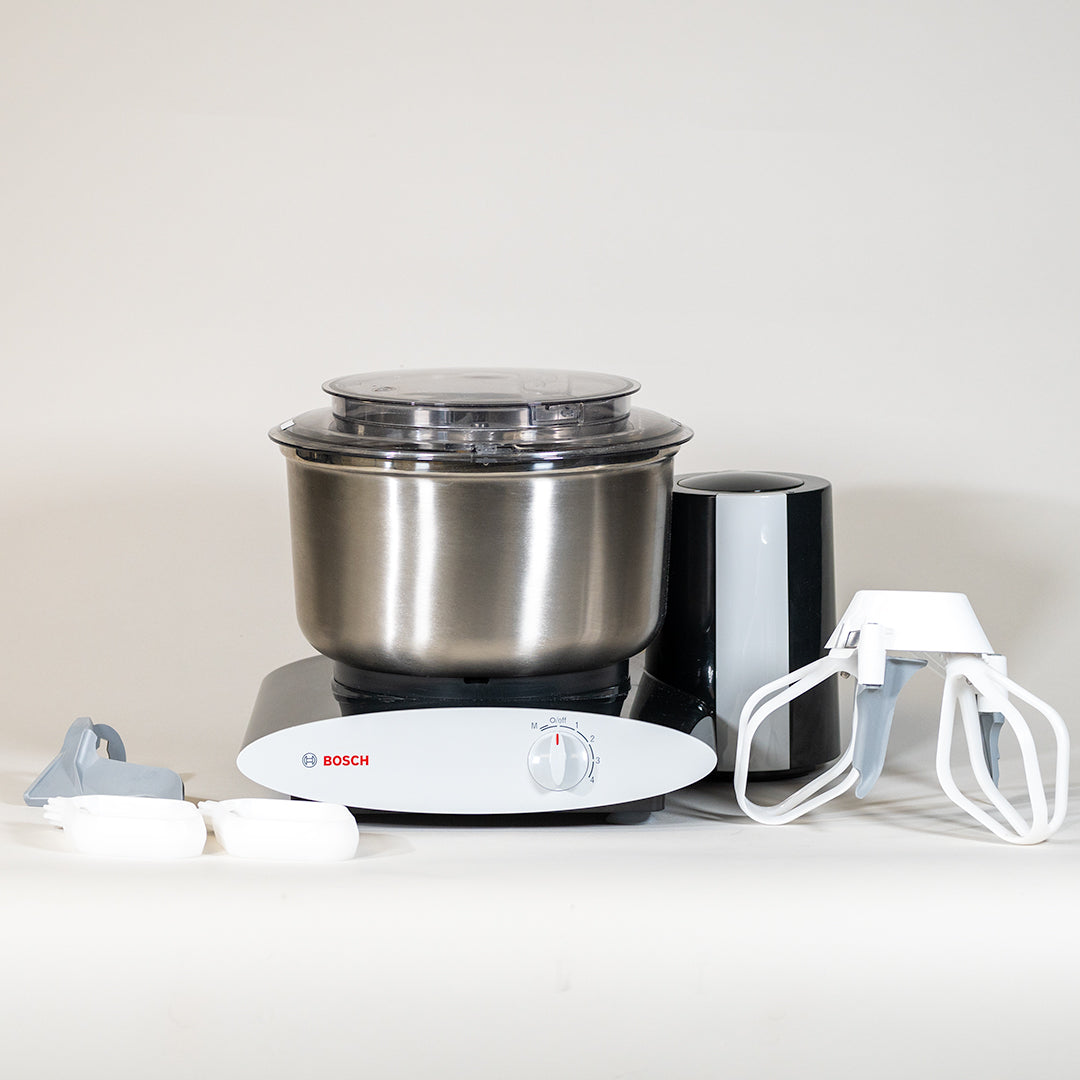 White Bosch Universal Plus Mixer with Baker's Pack - 825225854465