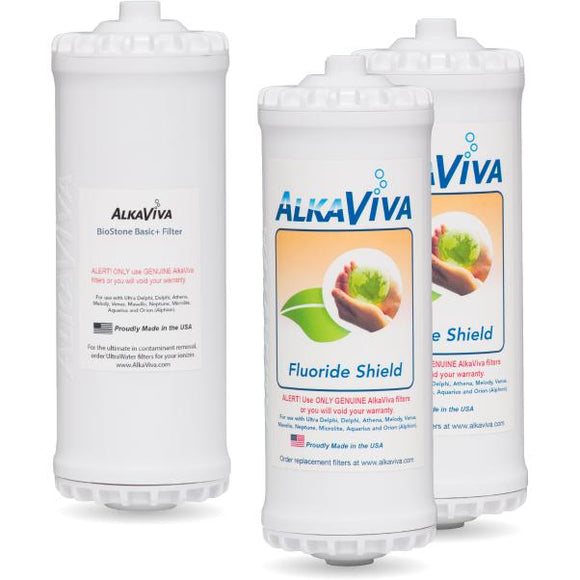 AlkaViva Athena BioStone Plus & Fluoride Shield, Replacement Pack-Extreme Wellness Supply