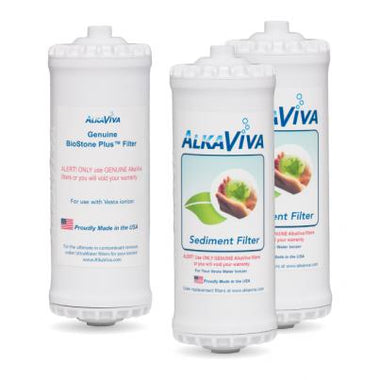 AlkaViva Vesta GL BioStone Plus & Sediment Filters, Replacement Pack-Extreme Wellness Supply