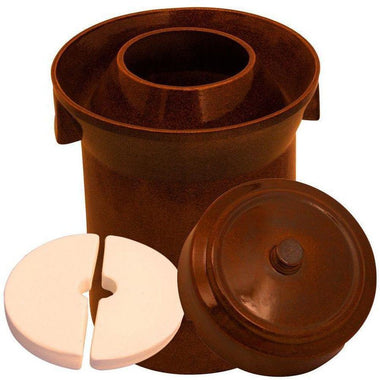 K&K Keramik German Made Gartopf F1, 10L (2.7 Gal) Fermenting Crock Pot-Extreme Wellness Supply
