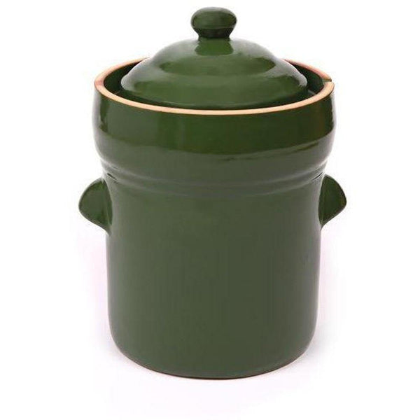 Boleslawiec-5L Olive Green Fermenting Crock