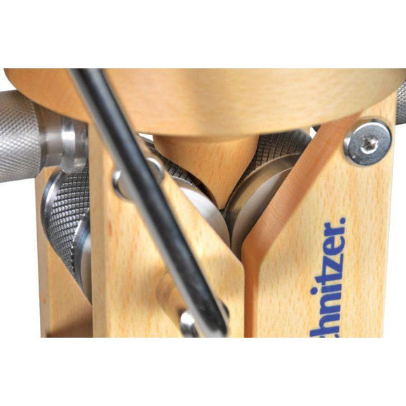 Schnitzer Campo Manual Flaker, Stainless Steel & Beechwood Housing-Extreme Wellness Supply