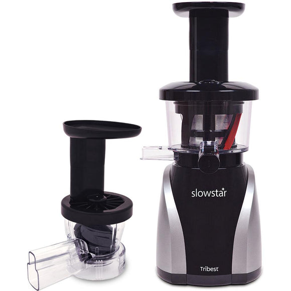 Tribest Slowstar SW-2000-B Vertical Slow Juicer & Mincer W/ Spout Cap-Extreme Wellness Supply