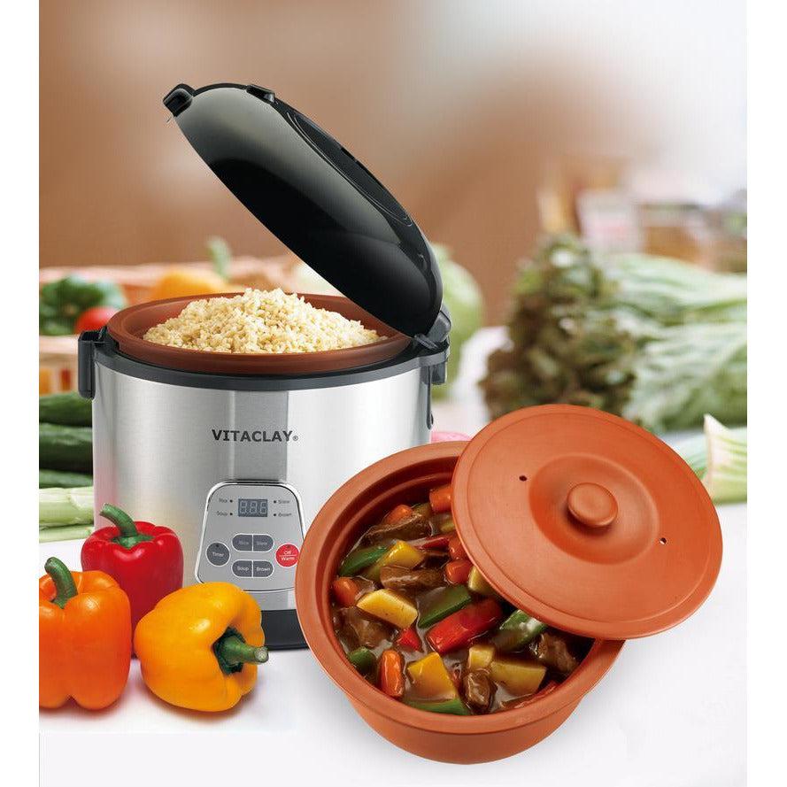 VitaClay Chef 2-in-1 Rice 'N Slow Cooker VF7700 - Extreme Wellness Supply