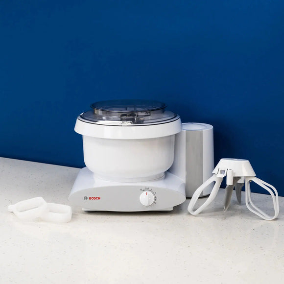 Bosch Universal Plus Mixer - Baker's Pack Bundle, White-Extreme Wellness Supply